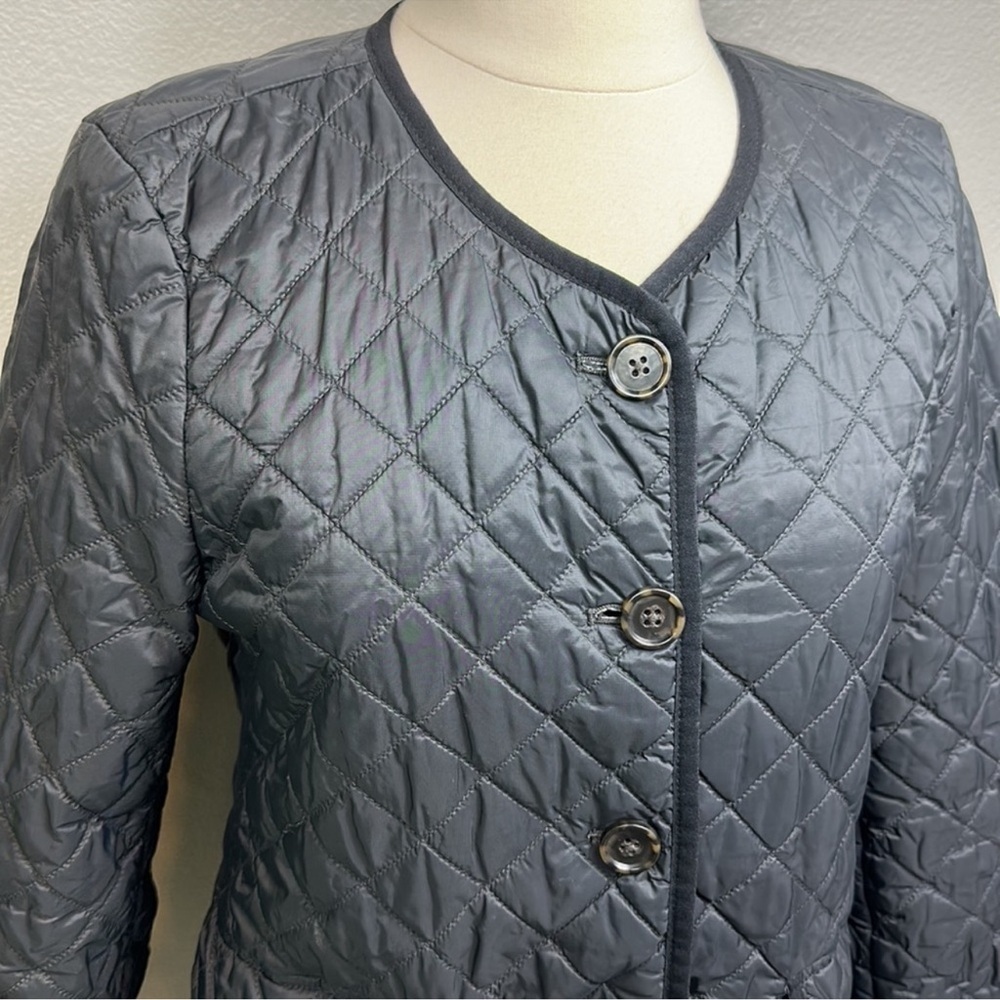 J. Crew Women's Black Quilted Puffer Jacket - Picture 7 of 8
